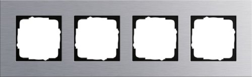 Рамка универсальная Gira Esprit 4-м. алюминий картинка